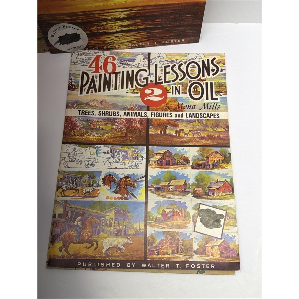 VTG Walter T. Foster Art Instruction Books Painting Guides How To (Lot Of 4) - Picture 3 of 5